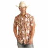 Rock & Roll Cowboy® Men's Digital Aztec Snap Down Shirt RRMS1SRZ7S-12 -Rock & Roll 12 48f0bb93 1389 45ee 8f8e 281142cf8e88