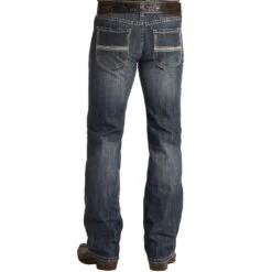 Rock N Roll Cowboy Men's And Pistol Straight Dark Wash Jeans