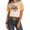 Rock & Roll Denim Western Dreams Cropped Graphic Tee