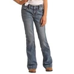 Rock & Roll Denim Girl's Denim Medium Wash Trouser -Rock & Roll 152529 default l 73a88e43 5055 4538 9e31 4c88b4543f2d