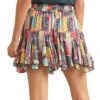 Rock & Roll Denim Women's Panhandle Multi-Print Blocked Skirt -Rock & Roll 155500 default l