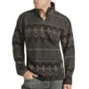 Rock N Roll Cowboy Men's 1/4 Zip Aztec Printed Berber Pullover -Rock & Roll 155837 default l