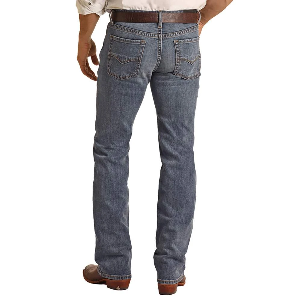 Rock N Roll Cowboy Men's Medium Wash Pistol Straight Jean 3 Rock N Roll Cowboy Men's Medium Wash Pistol Straight Jean