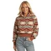 Rock & Roll Denim Women's Aztec Sherpa Pullover