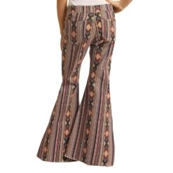 Rock & Roll DenimGirls Tan Aztec Bell Bottom