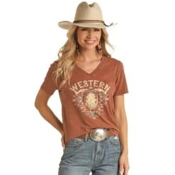 Rock & Roll Denim Women's Western Graphic Tee
