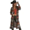 Rock & Roll Denim Women's Long Knit Cardigan With Hood -Rock & Roll 156260 default l