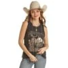 Rock & Roll Denim Cowgirl Midnight Desert Tour Tank -Rock & Roll 156282 default l