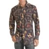 Rock N Roll Cowboy Men's Long Sleeve Vintage Print Snap -Rock & Roll 156362 default l