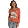 Rock & Roll Denim Women's Roll Graphic Pullover