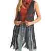 Rock & Roll Denim Women's Crochet Fringe Knit Vest -Rock & Roll 157530 default l
