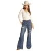 Rock & Roll Denim Distress Comfort Flare