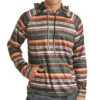Rock N Roll Cowboy Brown Lightweight Serape Hoodie -Rock & Roll 157752 default l