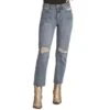 Rock & Roll Denim Women's High Rise Distressed Cropped Straight -Rock & Roll 157944 default l