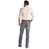 Rock N Roll Cowboy Beige Leather Stackable Pistol Jeans