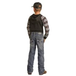 Rock & Roll Denim Rope Stitch V Jeans