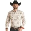 Rock N Roll Cowboy Men's Aztec Long Sleeve Snap Shirt 1 Rock N Roll Cowboy Men's Aztec Long Sleeve Snap Shirt -Rock & Roll 158724 default l