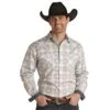 Rock N Roll Cowboy Men's Ombre Long Sleeve Snap Shirt