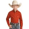 Panhandle Boy's Solid Stretch Poplin Button Down -Rock & Roll 158759 default l
