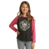 Rock & Roll Denim Girls Graphic Baseball Tee -Rock & Roll 159152 default l