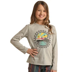 Rock & Roll Denim Girls Graphic Scenery Tee