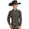 Rock & Roll Denim Boys Aztec Dale Snap Shirt -Rock & Roll 159225 default l