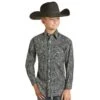 Rock & Roll Denim Boys Paisley Snap Shirt -Rock & Roll 159226 default l