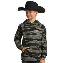 Rock & Roll Denim Boys Camo Print Hoodie