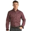 Rock N Roll Cowboy Men's Geo Print Button Down -Rock & Roll 159293 default l