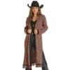 Rock & Roll Denim Colorful Duster With Fringe -Rock & Roll 159329 default l