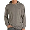 Rock N Roll Cowboy Grey Solid Hoodie
