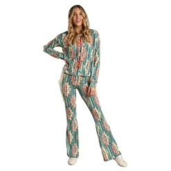 Rock & Roll Denim Multi Color Aztec Lounge Pant