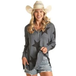 Rock & Roll DenimWomens Sweater With Star Design