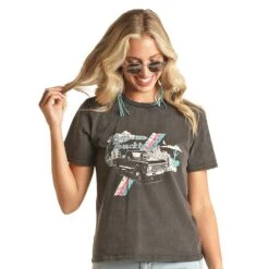 Rock & Roll DenimWomen Truckin Graphic Tee