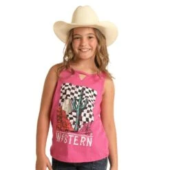 Rock & Roll DenimGirls V Detail Graphic Tank