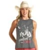 Rock & Roll Denim N Womens Basic Muscle Tank