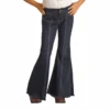 Rock & Roll® Youth Girl's Button Bell Dark Wash Jeans RRGD7PRZRB-200