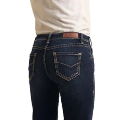 Rock & Roll Denim Ladies Riding Boot Cut Denim Jeans W7-4166 -Rock & Roll 57 d0120f57 b7e9 4ef7 9a4d 5d10b153e564