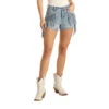 Rock & Roll Cowgirl Juniors High Rise Fringe Denim Shorts 68H3693 -Rock & Roll 68H3693