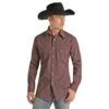 Rock & Roll Cowboy® Men's Long Sleeve Geo Print Snap Up Shirt B2S2027 -Rock & Roll B2S2027
