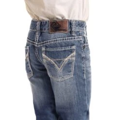 Rock & Roll Denim Children's Medium Wash Bootcut Jeans BB-9576 -Rock & Roll BB 9576 AZ