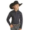 Rock & Roll® Children's Long Sleeve Navy Button Down Shirt C0D2551-40 -Rock & Roll C0D2551