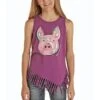 Rock & Roll Cowgirl Children's Pig Graphic Purple Tank G1-8125 1 Rock & Roll Cowgirl Children's Pig Graphic Purple Tank G1-8125 -Rock & Roll G1 8125Z