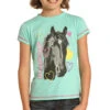 Rock & Roll Cowgirl Children's Horse Graphic Seafoam T-Shirt G3T4645 -Rock & Roll G3T4645 bdefcd41 16e4 4cf0 a3da 7cb84a6a2f79