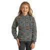 Rock & Roll Cowgirl® Girls Aztec Sherpa Indigo Pullover G4T2354 -Rock & Roll G4T2354Z 93743.1640032384