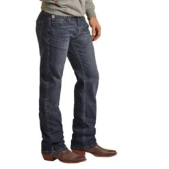 Rock & Roll Hooey Men's Dark Vintage Revolver Jeans HYMD1RR0KV -Rock & Roll HYMD1RR0KV BZfront