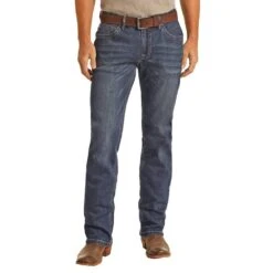 Rock N Roll Cowboy Men's Hooey X Roll Denim Revolver Jean -Rock & Roll HYMD1RRZP5 2