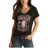 Panhandle White Label Ladies Ramblin Western Black T-shirt L9T3423 2 Panhandle White Label Ladies Ramblin Western Black T-shirt L9T3423 -Rock & Roll L9T3423 A 5a8331de b888 4b69 b4cb d972c09715de
