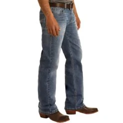 Rock N Roll Cowboy Men's And Double Barrel Light Wash Jeans -Rock & Roll M0S7716 2