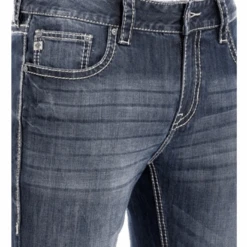 Rock & Roll Denim® Men's Relax Pistol Indigo Wash Denim Jeans M1P3473 -Rock & Roll M1P3473 3